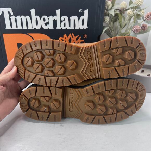 Timberland PRO Birchline Chelsea Composite Toe Work Boots Brown Womens Size 9W - Picture 8 of 10